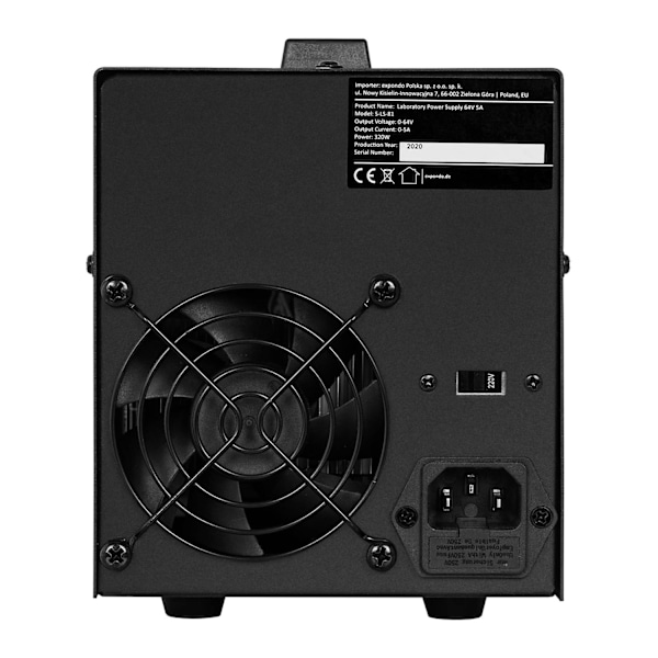 Laboratorieservice strömförsörjning 0-64 V 0-5 A 320 W