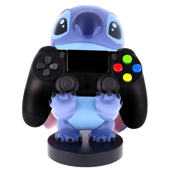 Stitch Figur Klemmebeslag, 21 cm Cable Guy Display