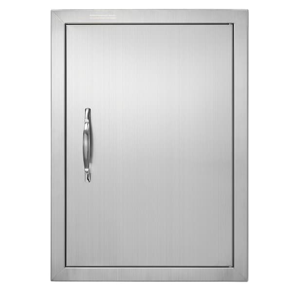 Grilldør 16x22 tommer, rustfri stål planmontering