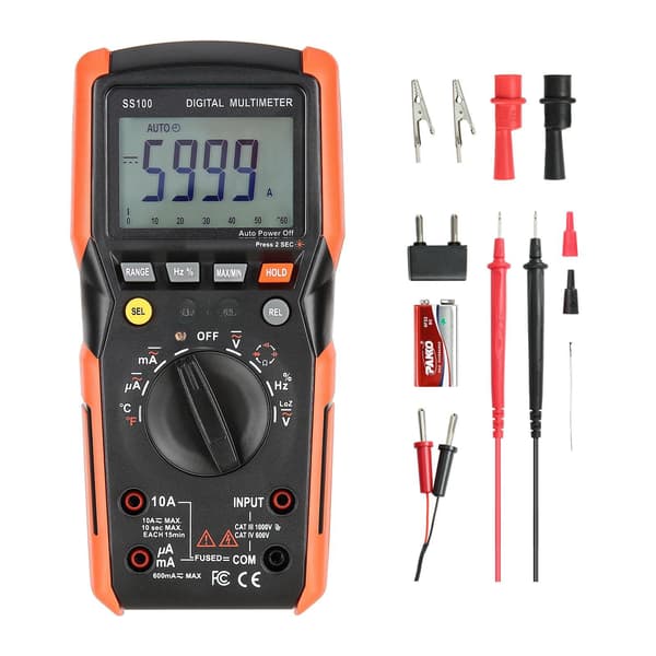 Digital multimeter, 6000-siffror TRMS automatisk områdesmätning LoZ