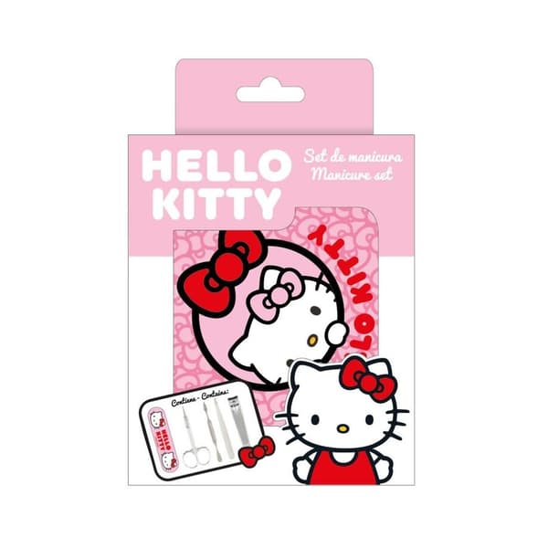 Hello Kitty kynsienhoitosetti työkaluilla ja tarvikkeilla