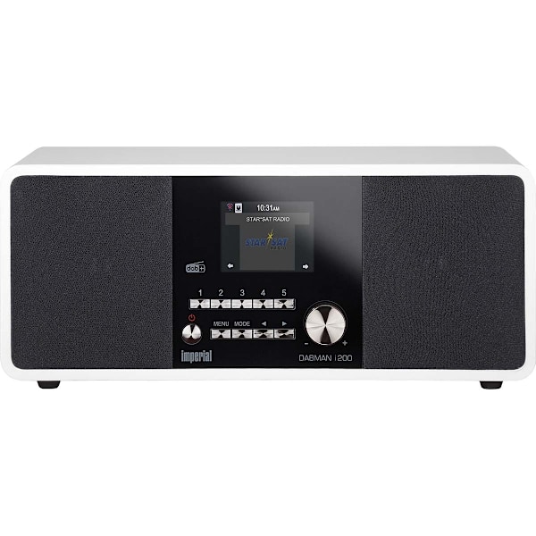 DABMAN i200 Multifunktionel stereoradio DAB+ / FM / Internet Hvid