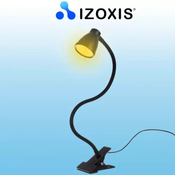Bordlampe med clips - sort Izoxis 19454