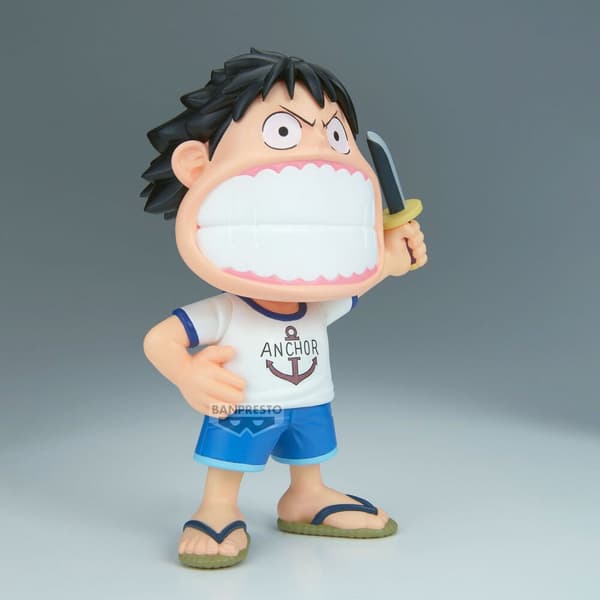 One Piece Stor Sofvimates Monkey D Luffy-figur 15 cm