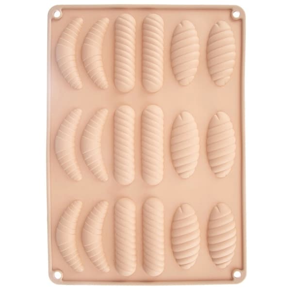 Silikoneform til småkager og praline, beige, 33x24,5x1 cm