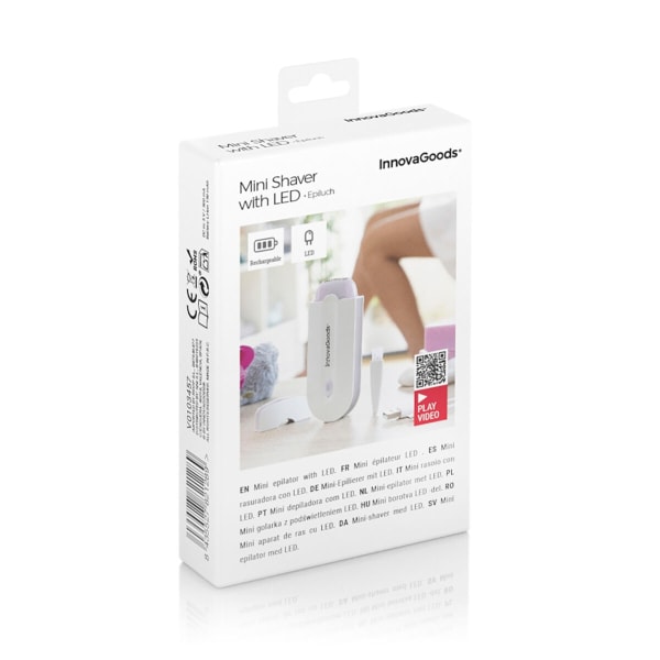 Genopladelig Mini Shaver med LED lys Epiluch InnovaGoods