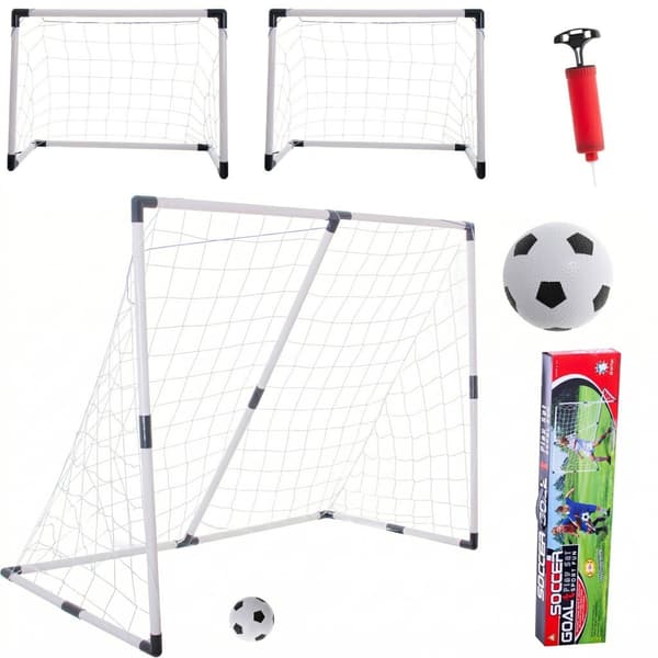 Fodboldmål til børn 2i1 185x120x70cm