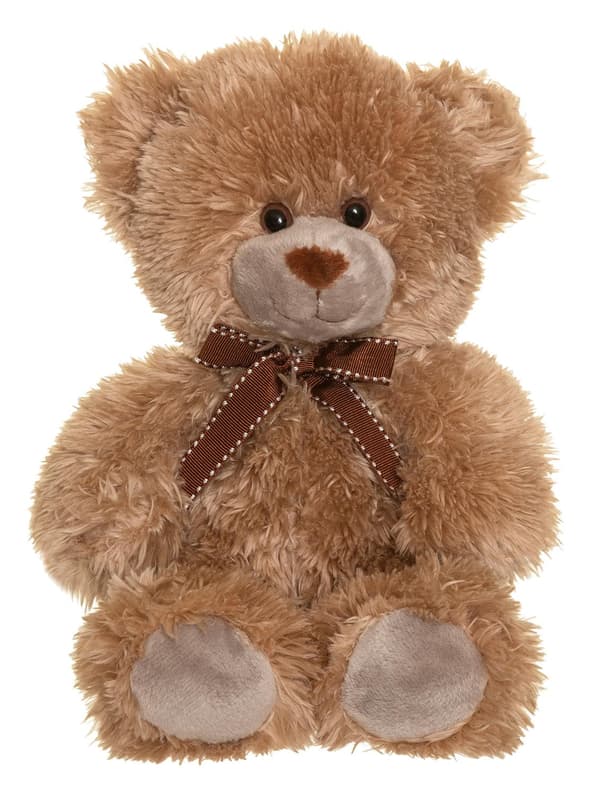Brun bamse, 25 cm, blød og maskinvaskbar