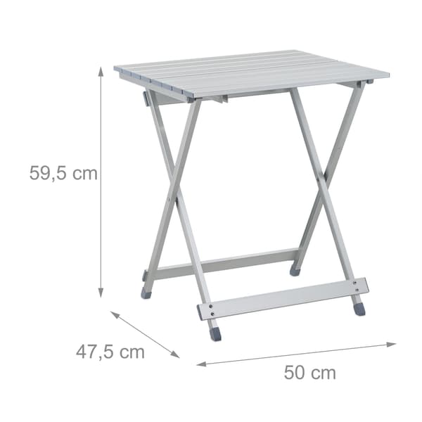 Fällbord aluminium 49,5 cm