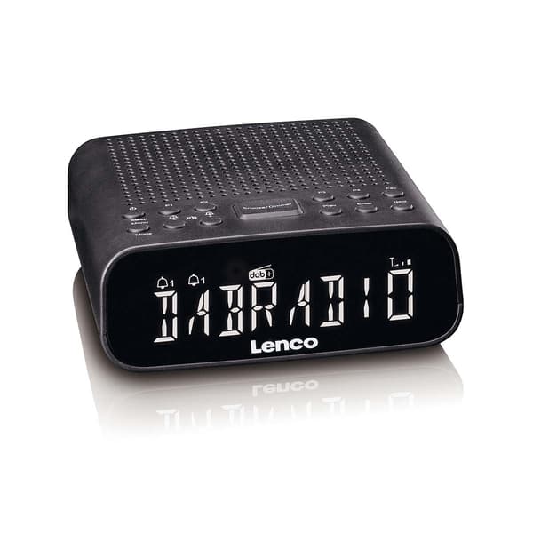 DAB+/FM-clockradio med Bluetooth og dæmpbar LCD-skærm