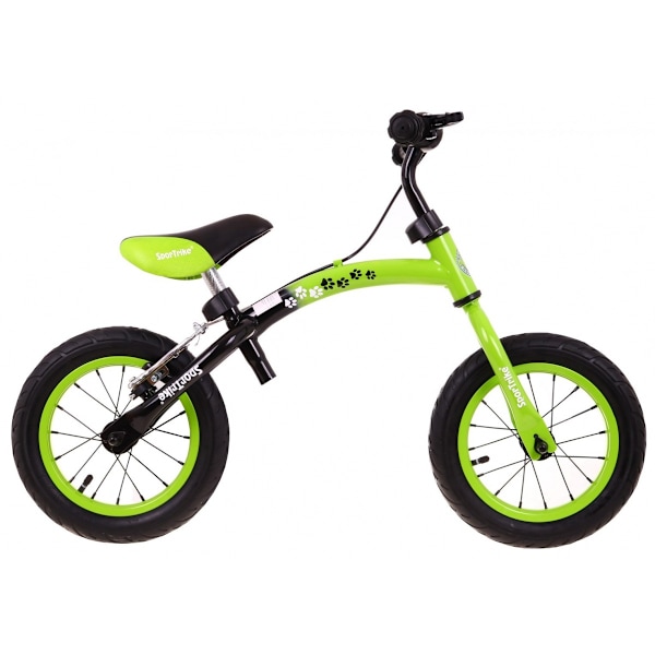 Justerbar Green Balance cykel til børn 2-6, 10"-12" hjul