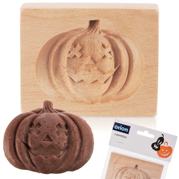 Halloween græskar trækageform, 10x8 cm