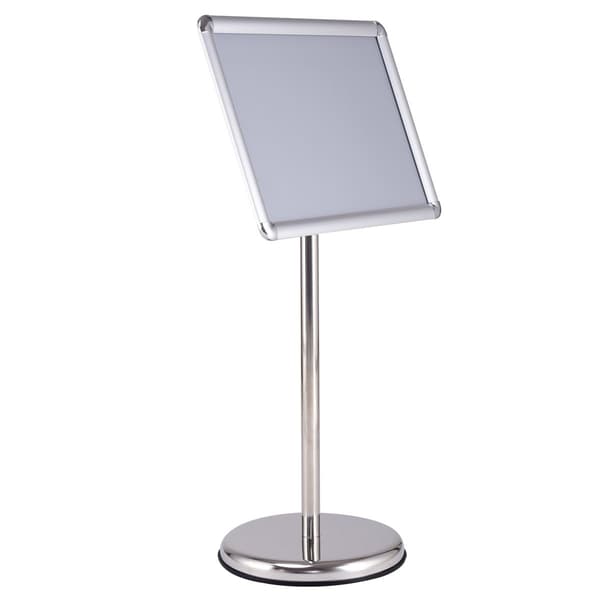 Justerbart A3 affischställ – Roterande, Silver Display