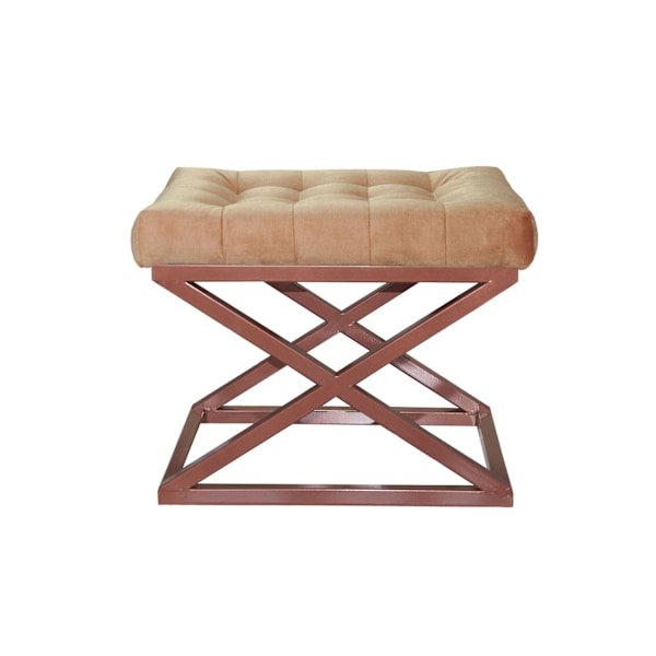 Pouffe Capraz - kupari, keltainen