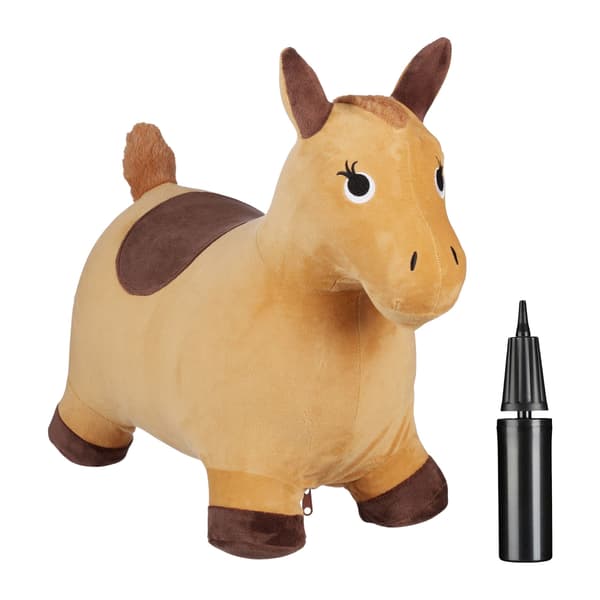 Springhest med kasket