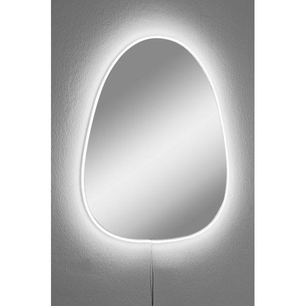 Spejl med Led Belysning Quippy - Hvid
