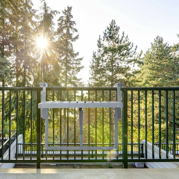 Balkon bordhængende træ