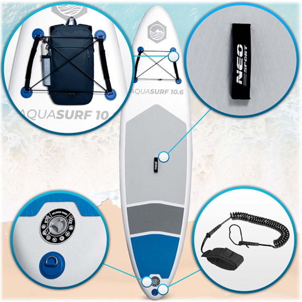 Aquasurf SUP-bräda 320 x 84 x 15 cm Neo-Sport 170200