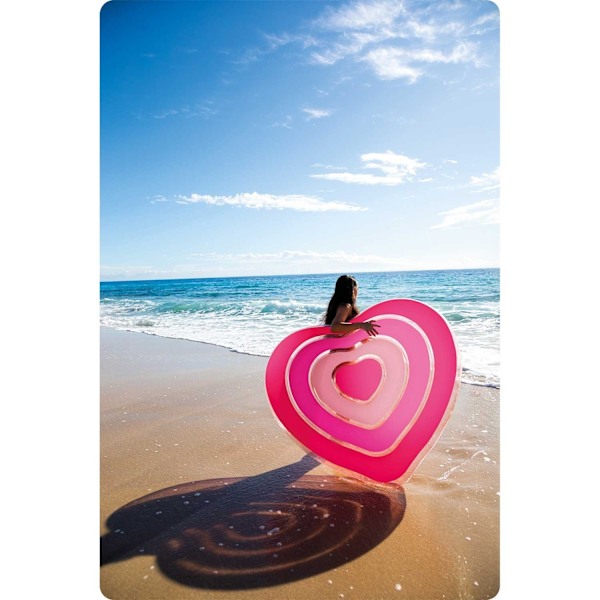Puhallettava rantapatja Heart 155 x 135 cm INTEX 58727