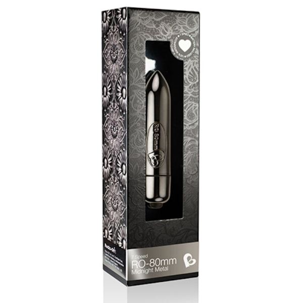 Rocks-Off - Vibrerende Bullet Ro-80Mm Midnight Metal