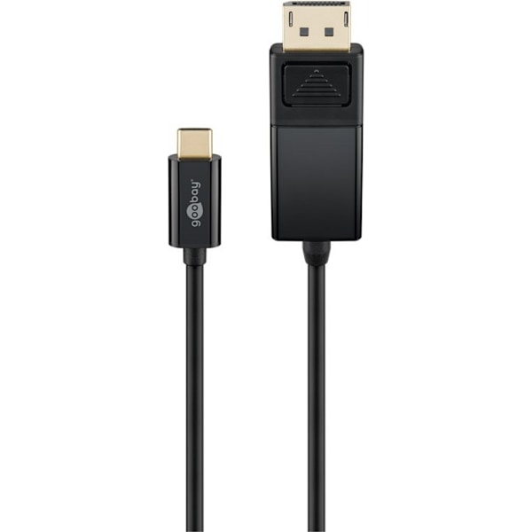 Goobay USB-C Displayport -kaapeli - musta