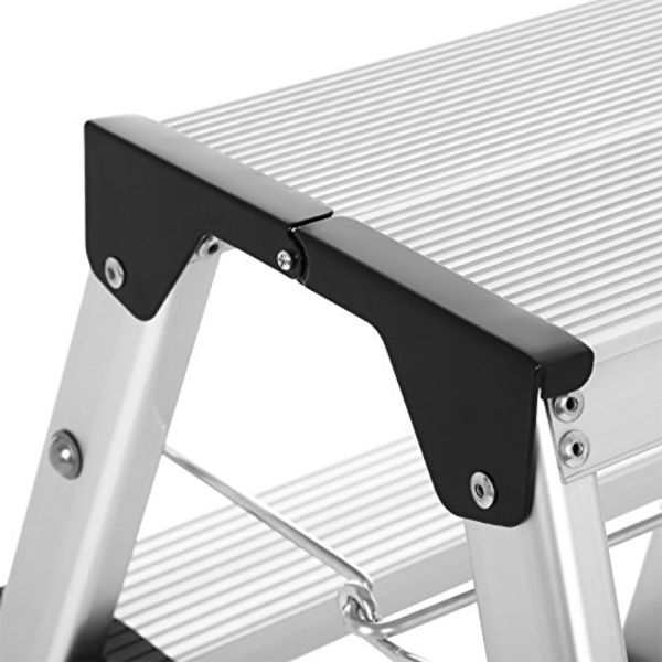 Sikker, foldbar 2x3 trinstige til hjemmebrug - 240 cm rækkevidde