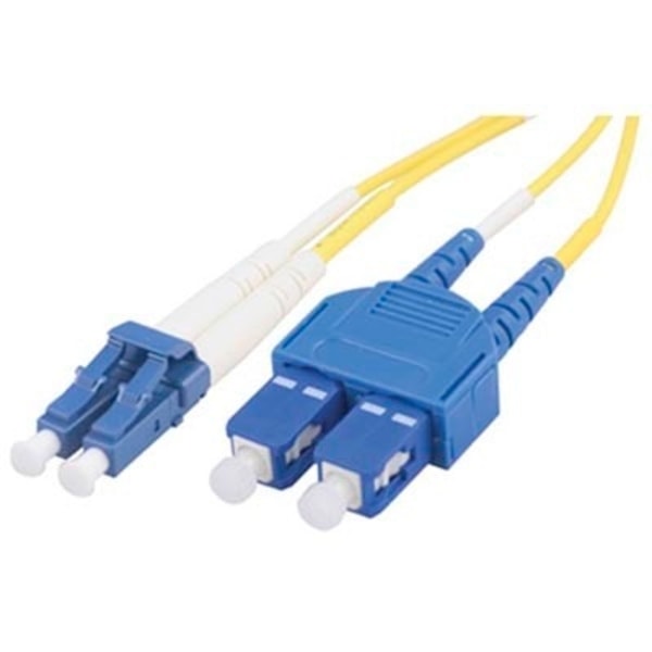 DELTACO fiberoptisk kabel LC - SC, duplex, singlemode, 2m