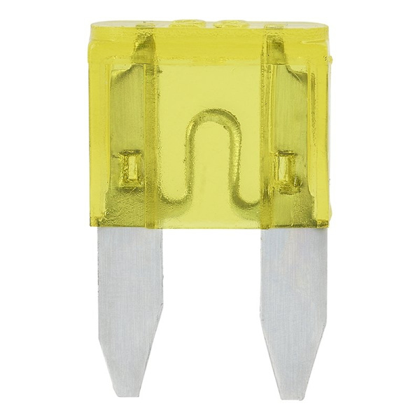 Bladsikringer mini 20A gul 6 stk i blister