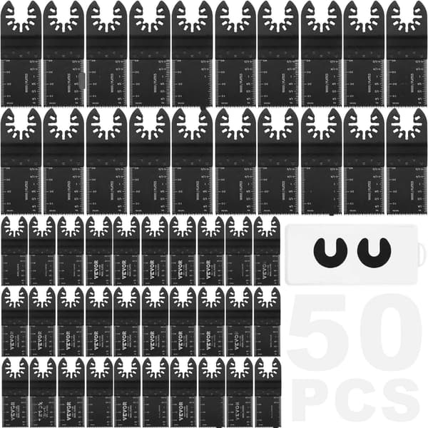 Oscillerande sågbladssats, 50-pack, universell snabbkoppling
