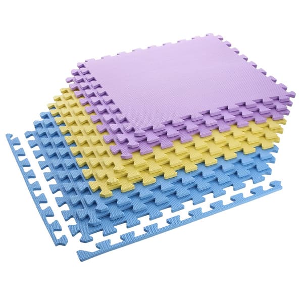 Pussel Skyddsmatta, Multipack, 60x60x1,0 cm, 9 st