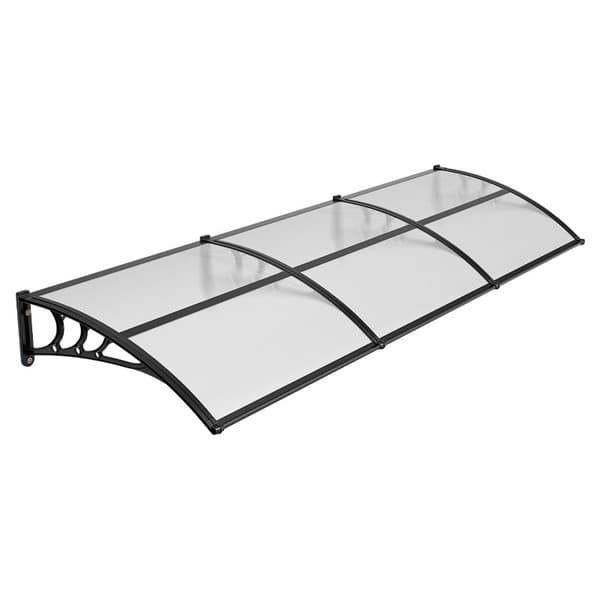 Markise til dør 91 x 283 cm, klar polycarbonat