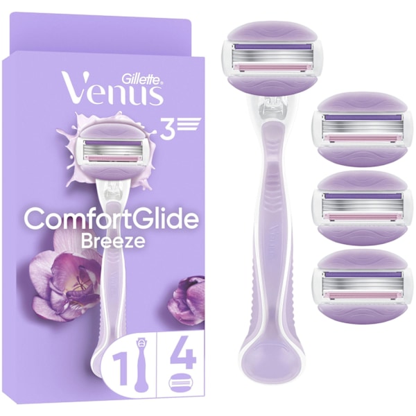 Razor Comfortglide Breeze + 4 partakoneen terää