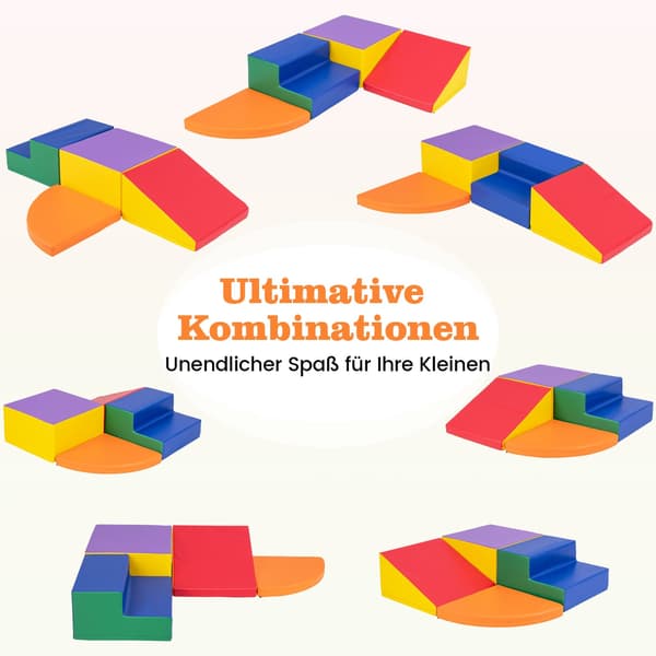 Skumlekblockset – 4 delar klättring och glidning