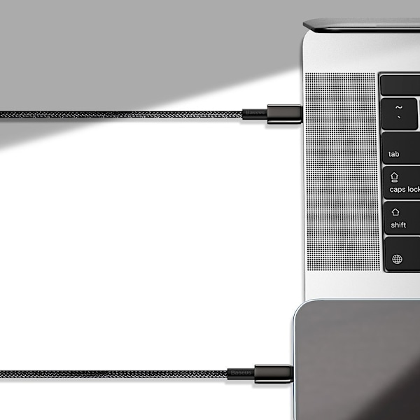 Kabel til iPhone USB-C - Lynhurtig opladning 20W 1m - helt sort