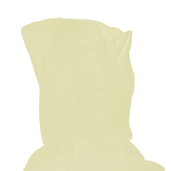 Engangs poncho sæt med 10 stk Yellow one size