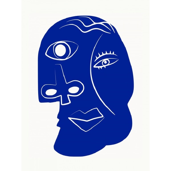 Blue Mood Portrait - 30x40 cm