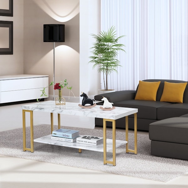 Sofabord sidebord sofabord sidebord konsolbord sofabord gyldent og hvidt