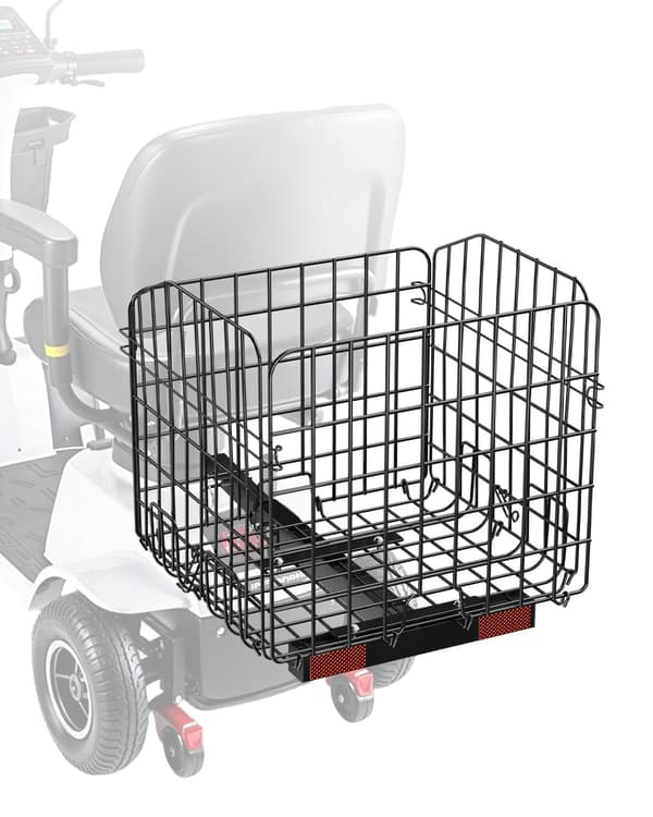 Bakre korg för mobilitetsscooter – vikbar tråd, 14,5 kg