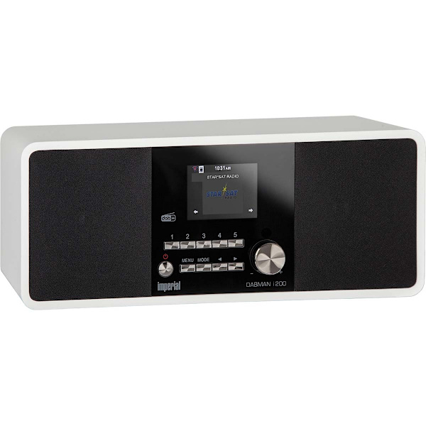 DABMAN i200 Multifunktionell stereoradio DAB+ / FM / Internet Vit