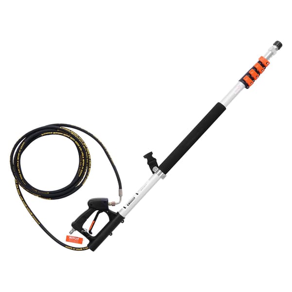 Teleskopstang til højtryksrenser, 5,5 m, 4000 psi, 5 dyser