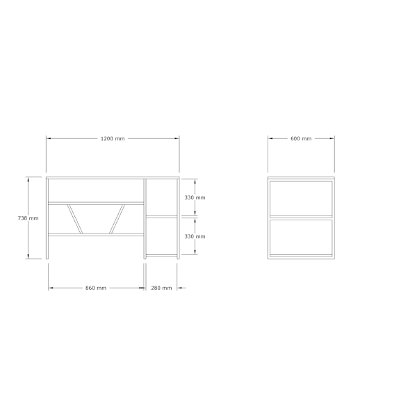 Study Desk Caste - Safir Eg