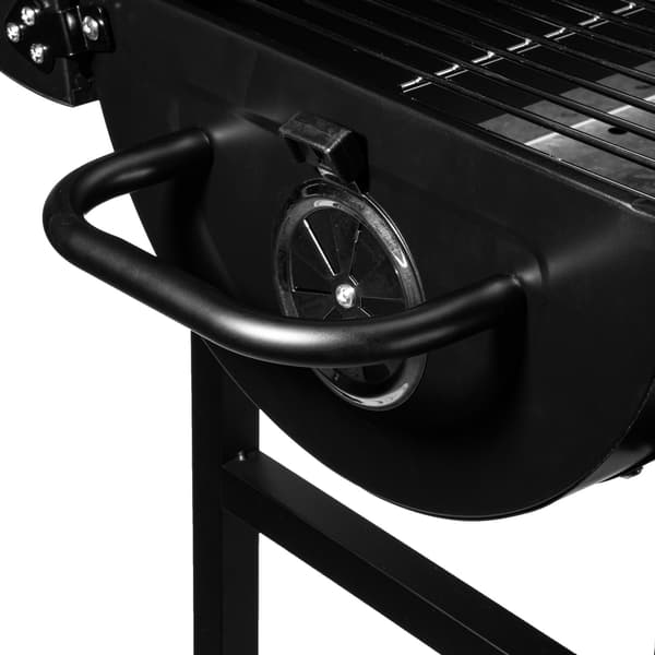 Kulgrill til haven med 2 riste, askebakke og termometer