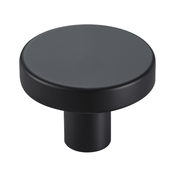 Møbelknopper, 10-pak 32 mm sort zinklegering med skruer