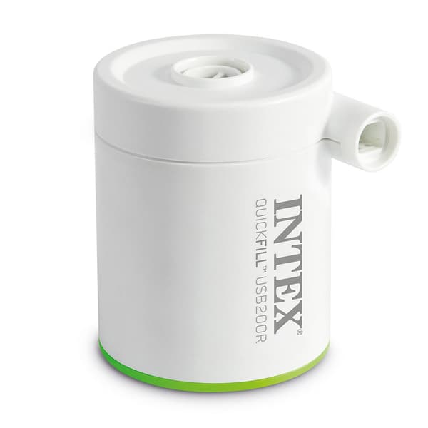 Elektrisk snabbpåfyllningspump, USB-driven, 2 munstycken, 200 l/min