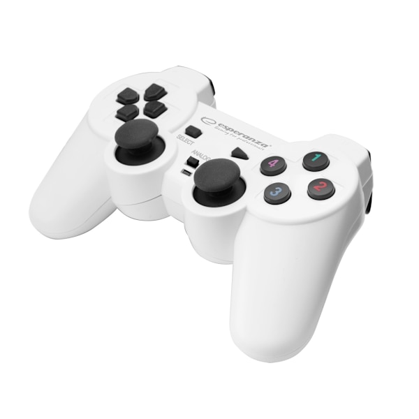 Esperanza Gamepad Pc Usb Warrior Hvid/Sort
