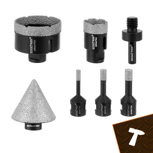 Diamant hulsavsæt, 7 dele, 6-68 mm, M14 adapter