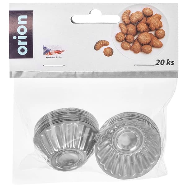 Kakformar, Stål, 20 delar, Rund form