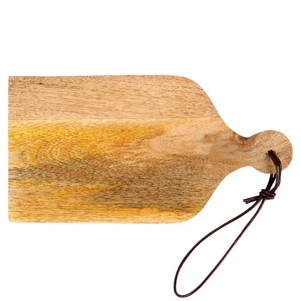 Skære- og serveringsbræt i træ 19,5x10 cm