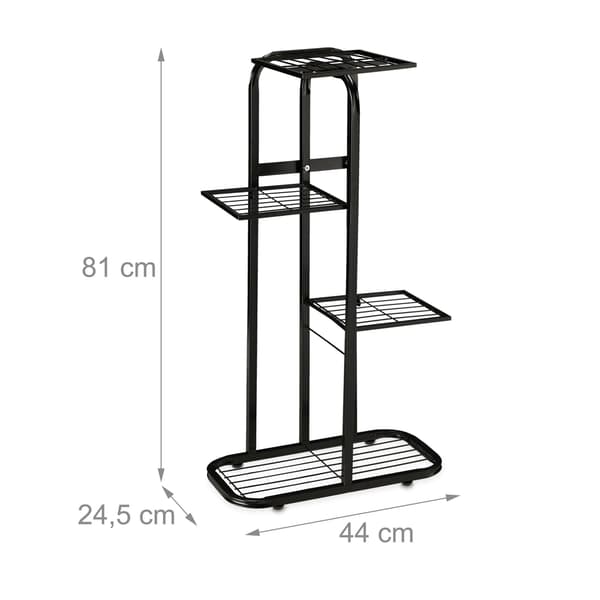 Metallinen kasvihylly 4 tasoa