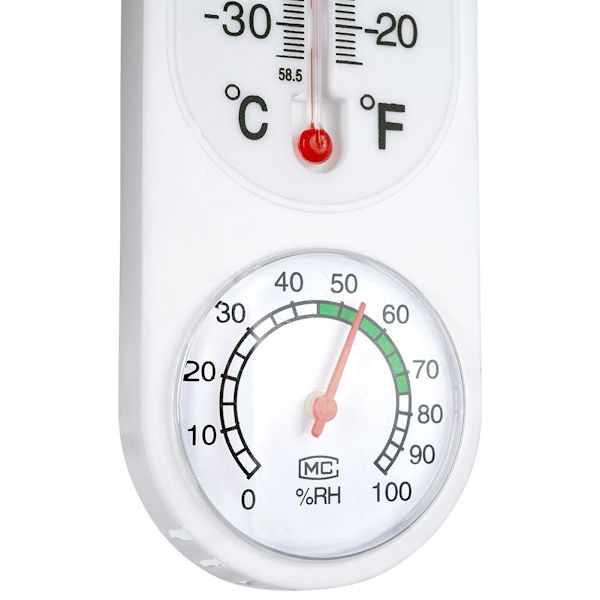 Termometer med hygrometer för inomhus och utomhus bruk